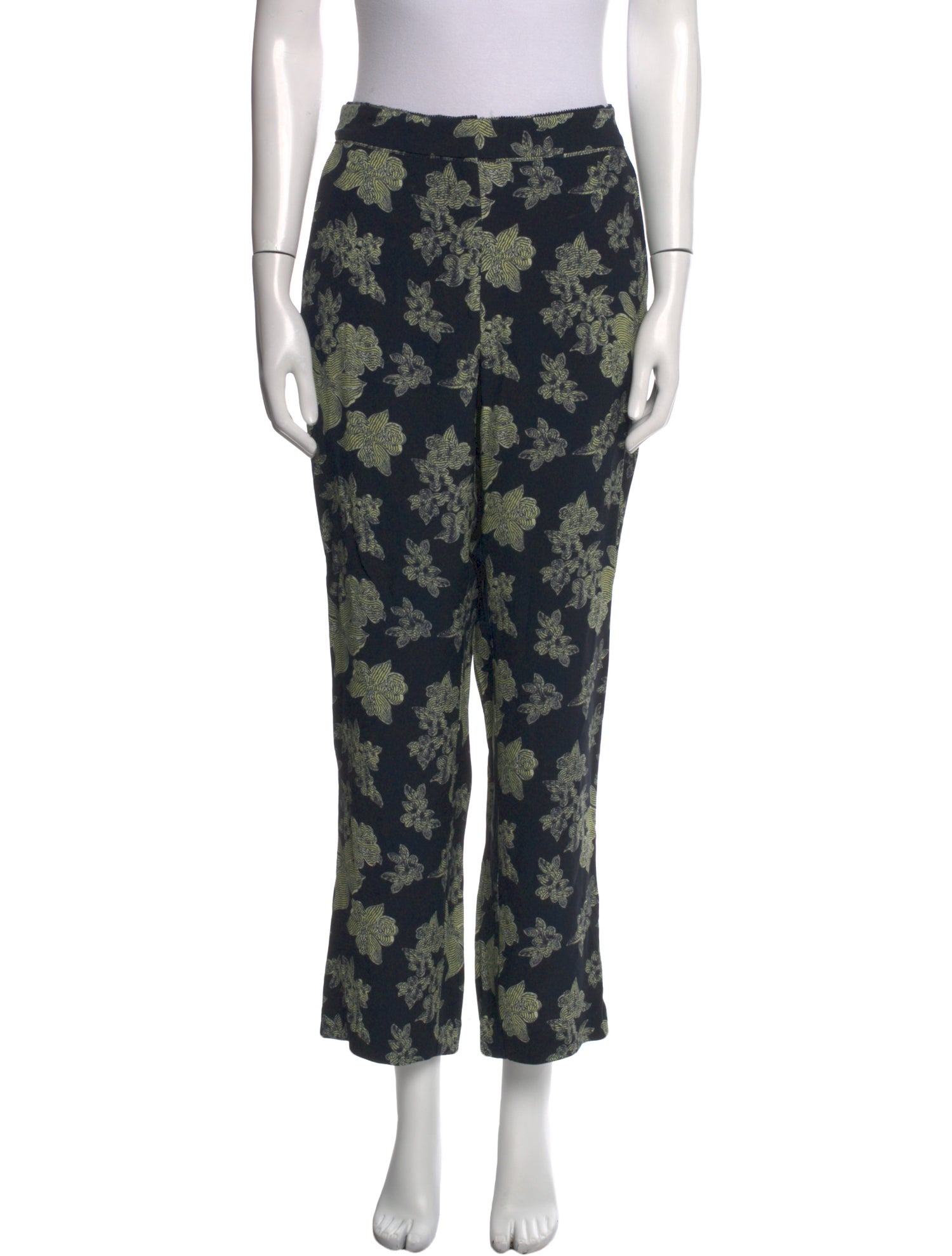 Ulla Johnson Floral Print Straight Leg Pants