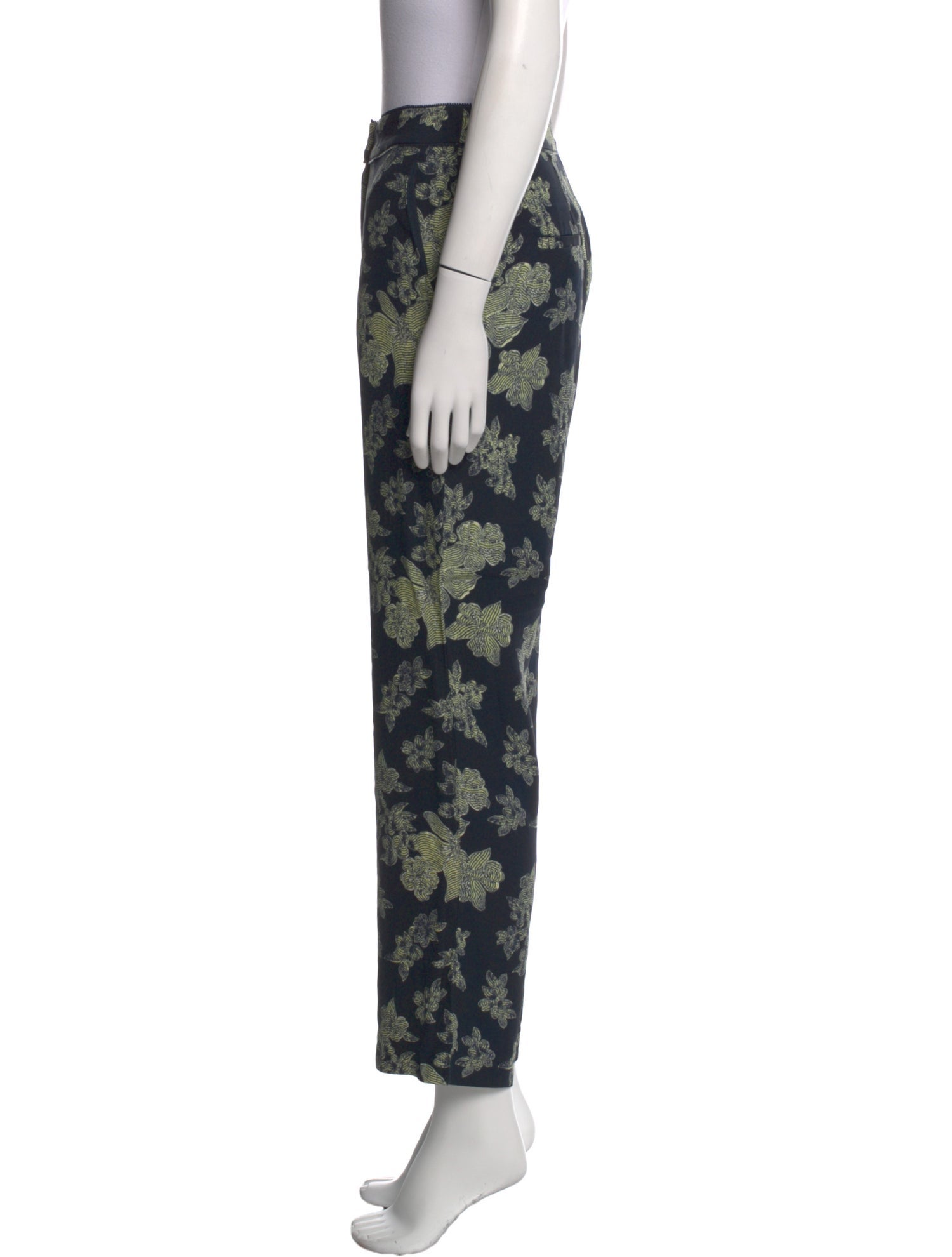 Ulla Johnson Floral Print Straight Leg Pants
