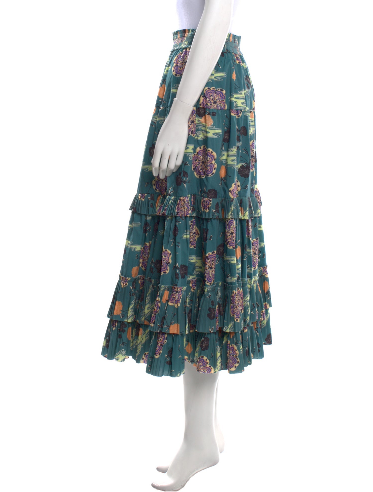 Ulla Johnson Printed Midi Length Skirt w/ Tags