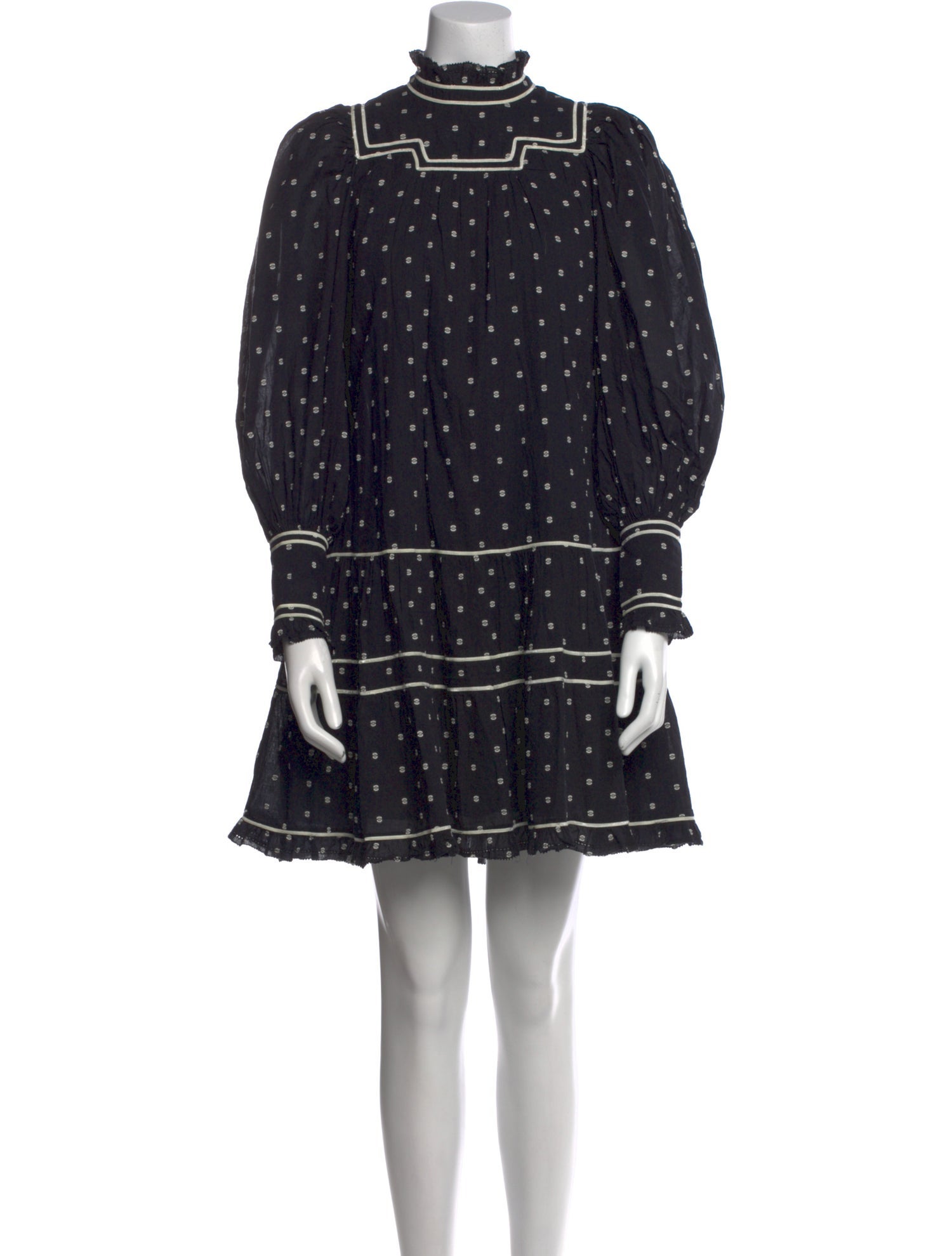 Ulla Johnson Polka Dot Print Mini Dress