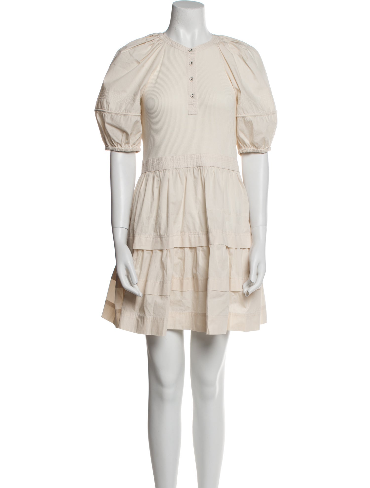 Ulla Johnson Crew Neck Mini Dress