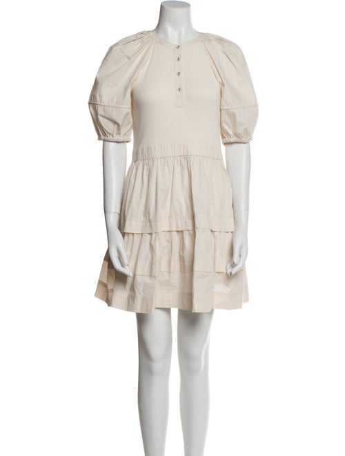 Ulla Johnson Crew Neck Mini Dress