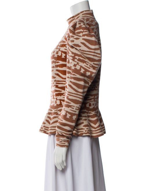 Ulla Johnson Wool Animal Print Blouse