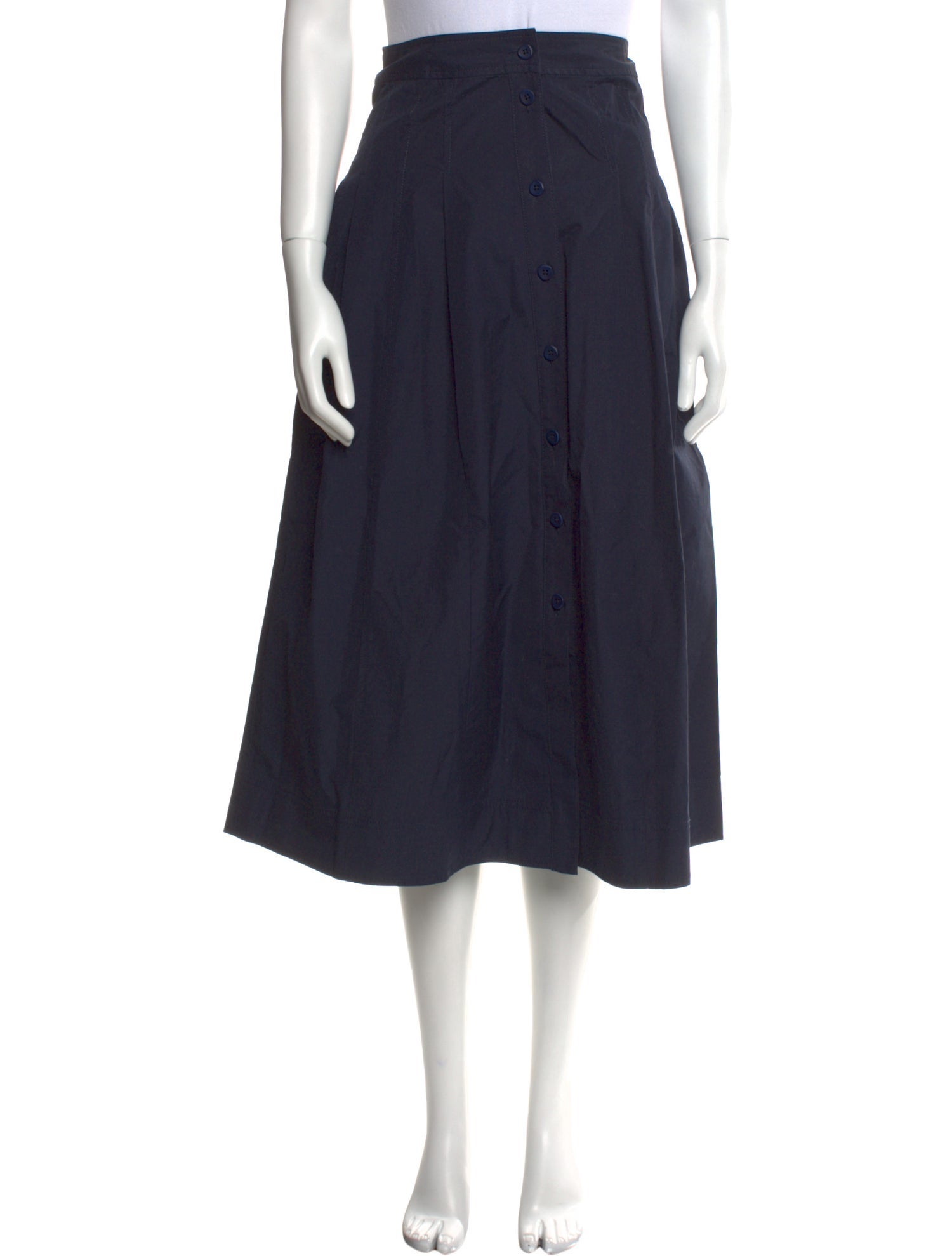 Ulla Johnson Pleated Accents Midi Length Skirt