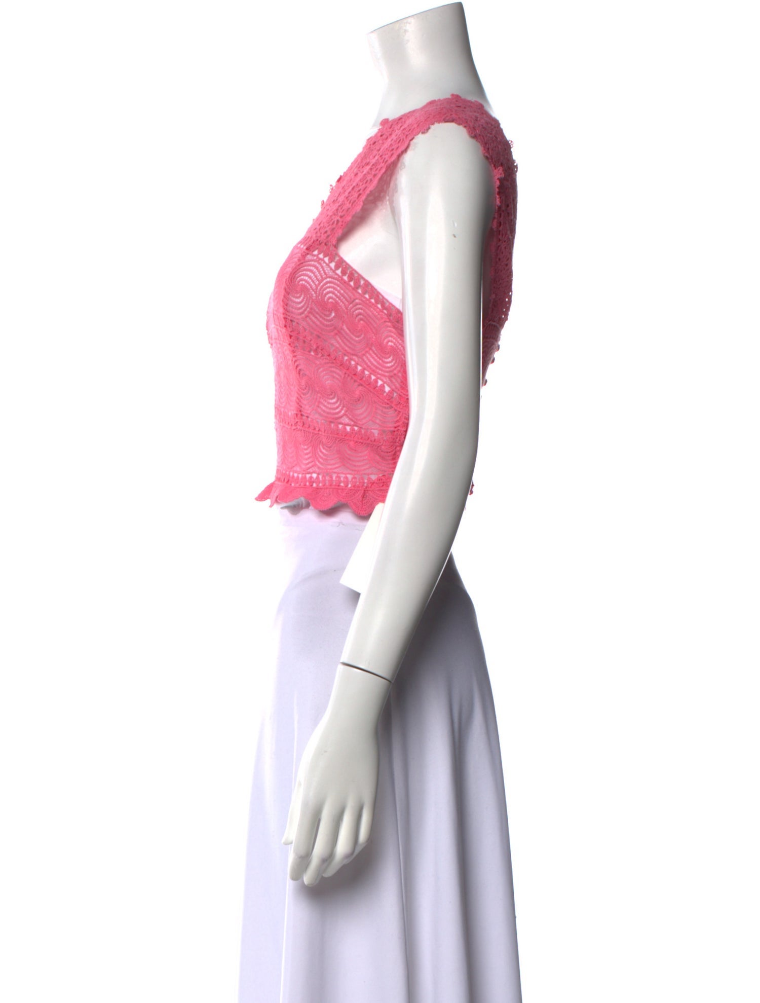 Ulla Johnson V-Neck Sleeveless Crop Top