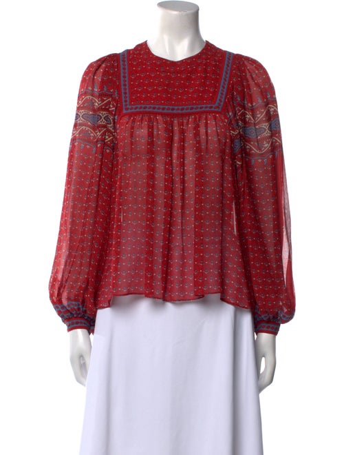 Ulla Johnson Silk Printed Blouse