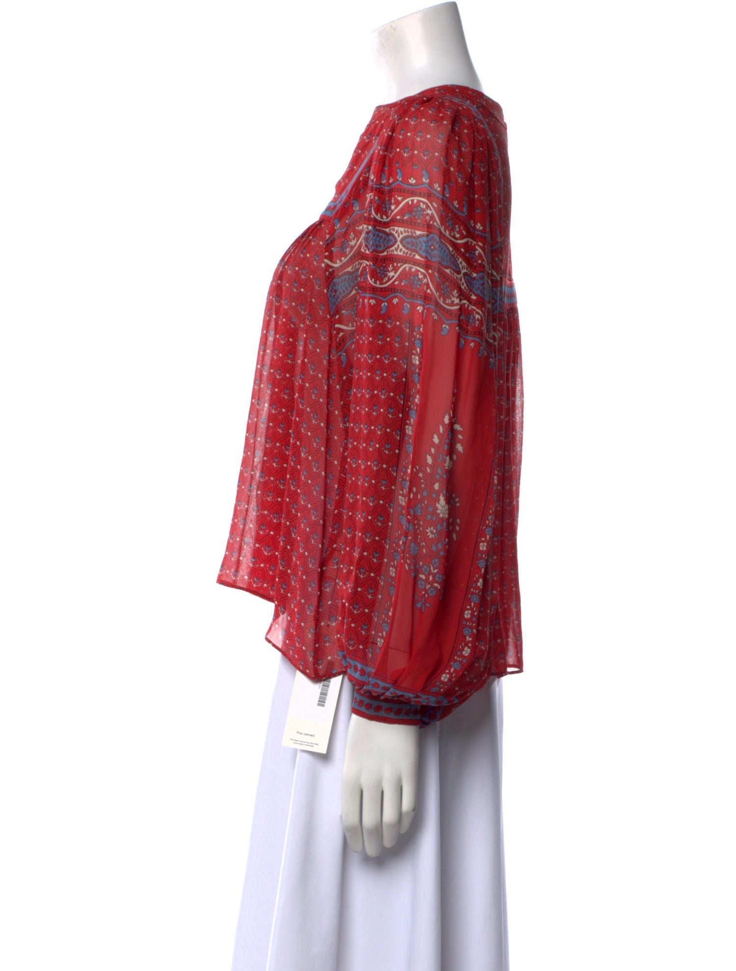 Ulla Johnson Silk Printed Blouse