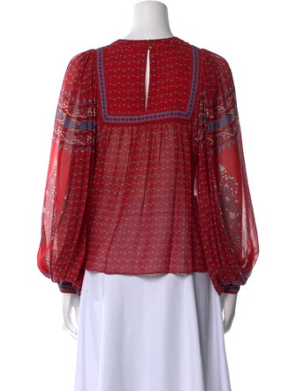 Ulla Johnson Silk Printed Blouse