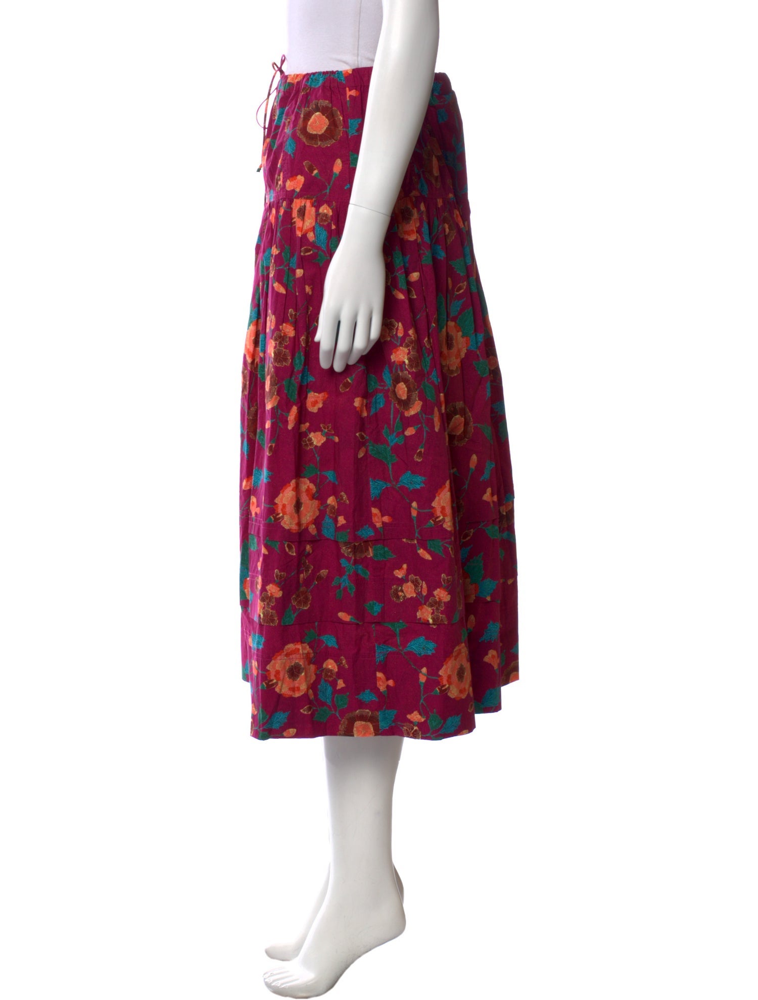 Ulla Johnson Floral Print Midi Length Skirt w/ Tags