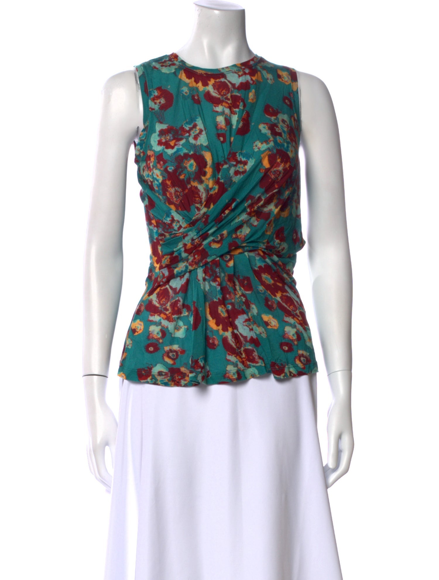 Ulla Johnson Floral Print Crew Neck Top w/ Tags