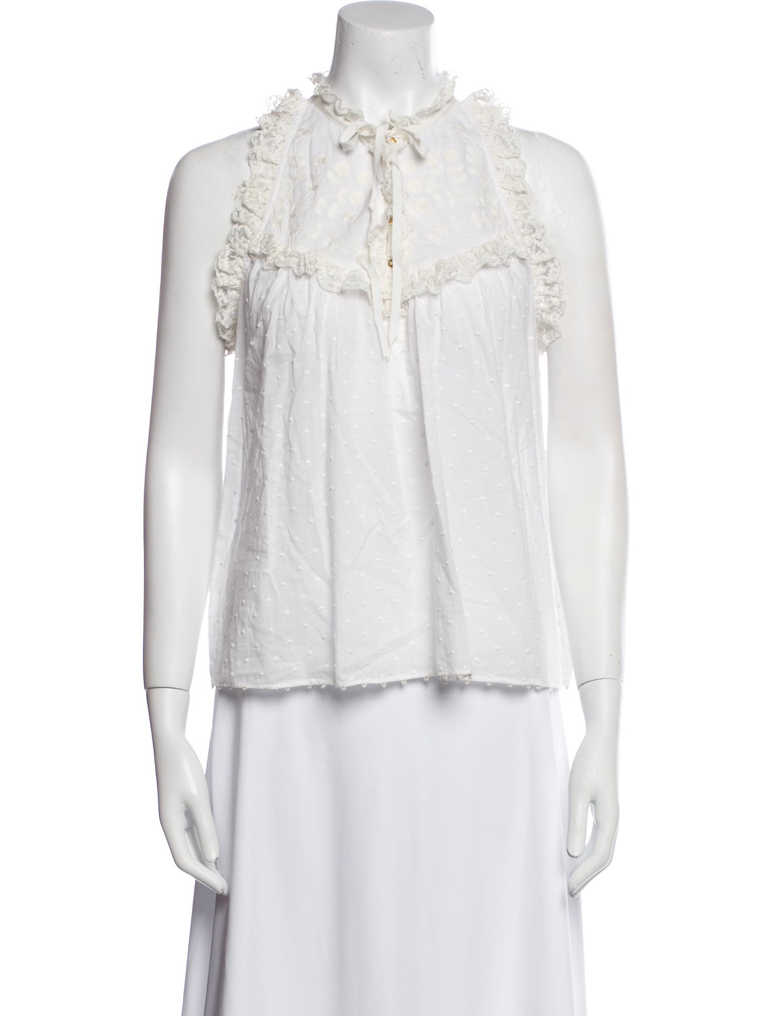 Ulla Johnson Mock Neck Sleeveless Blouse w/ Tags