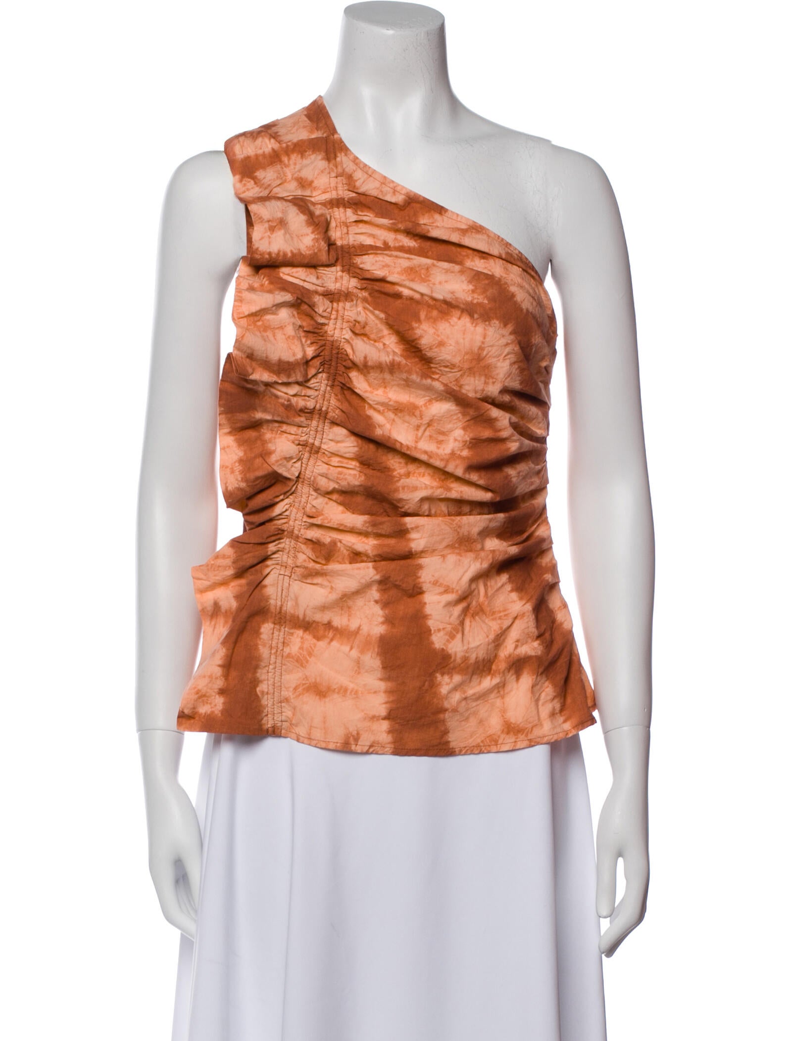 Ulla Johnson Tie-Dye Print One-Shoulder Top