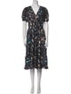 Ulla Johnson Floral Print Midi Length Dress