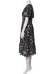 Ulla Johnson Floral Print Midi Length Dress