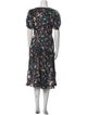 Ulla Johnson Floral Print Midi Length Dress