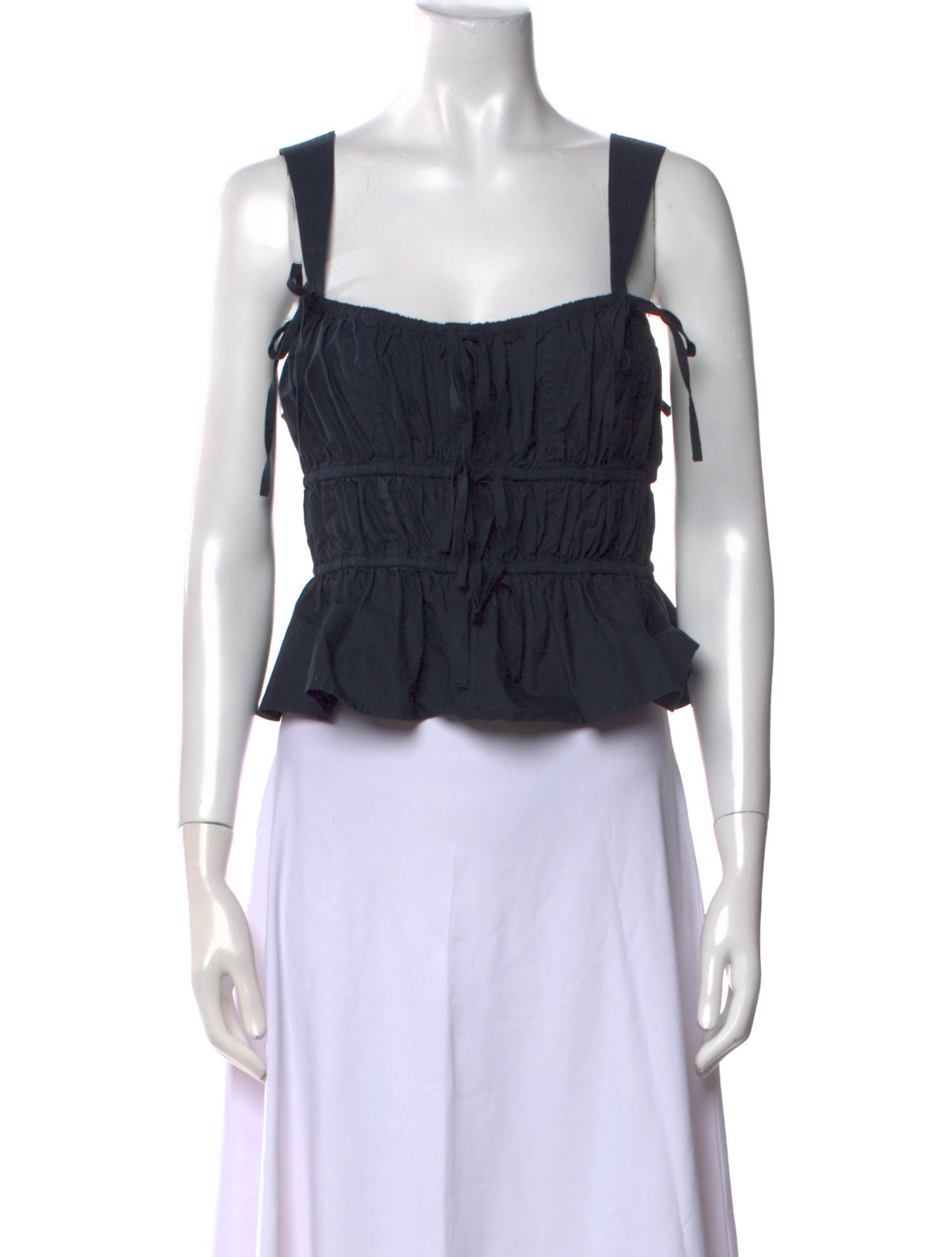 Ulla Johnson Square Neckline Sleeveless Crop Top