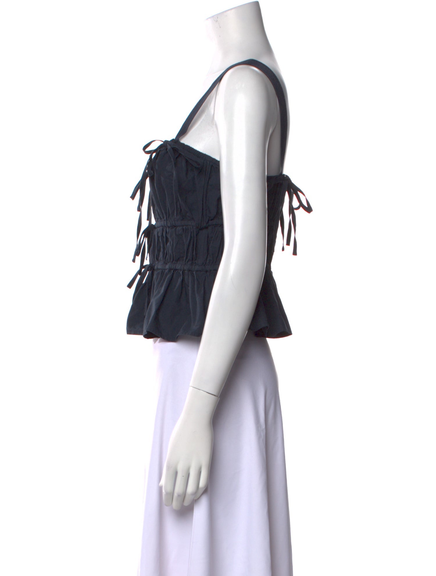 Ulla Johnson Square Neckline Sleeveless Crop Top