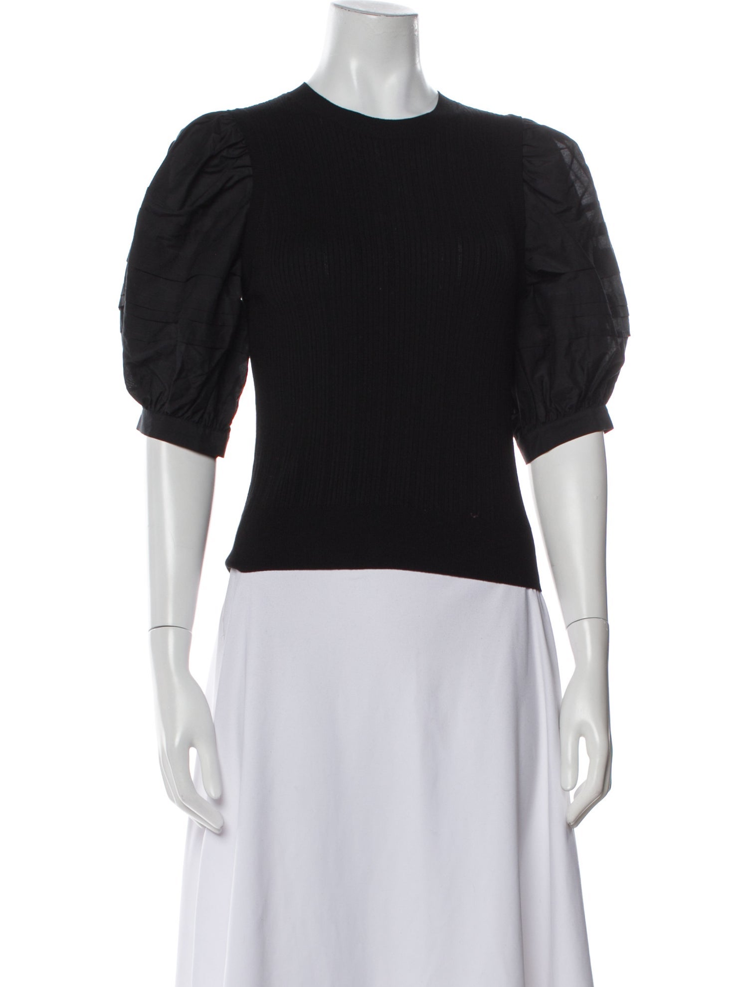 Ulla Johnson Crew Neck Short Sleeve Top