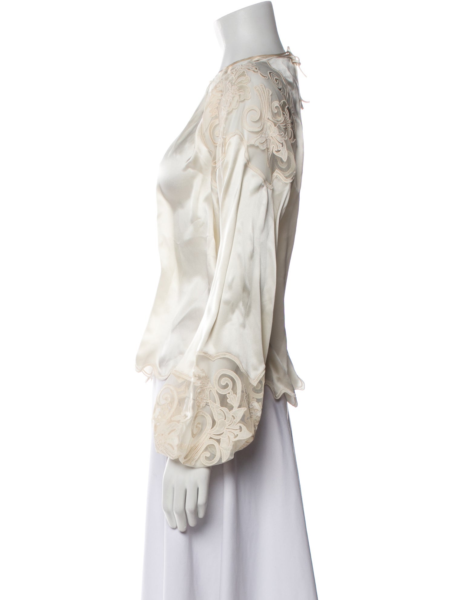 Ulla Johnson Silk Crew Neck Blouse w/ Tags