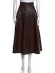 Ulla Johnson Lamb Leather Midi Length Skirt