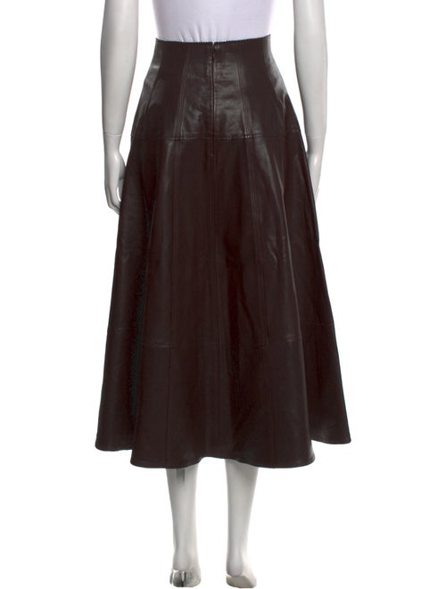 Ulla Johnson Lamb Leather Midi Length Skirt