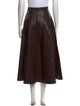 Ulla Johnson Lamb Leather Midi Length Skirt