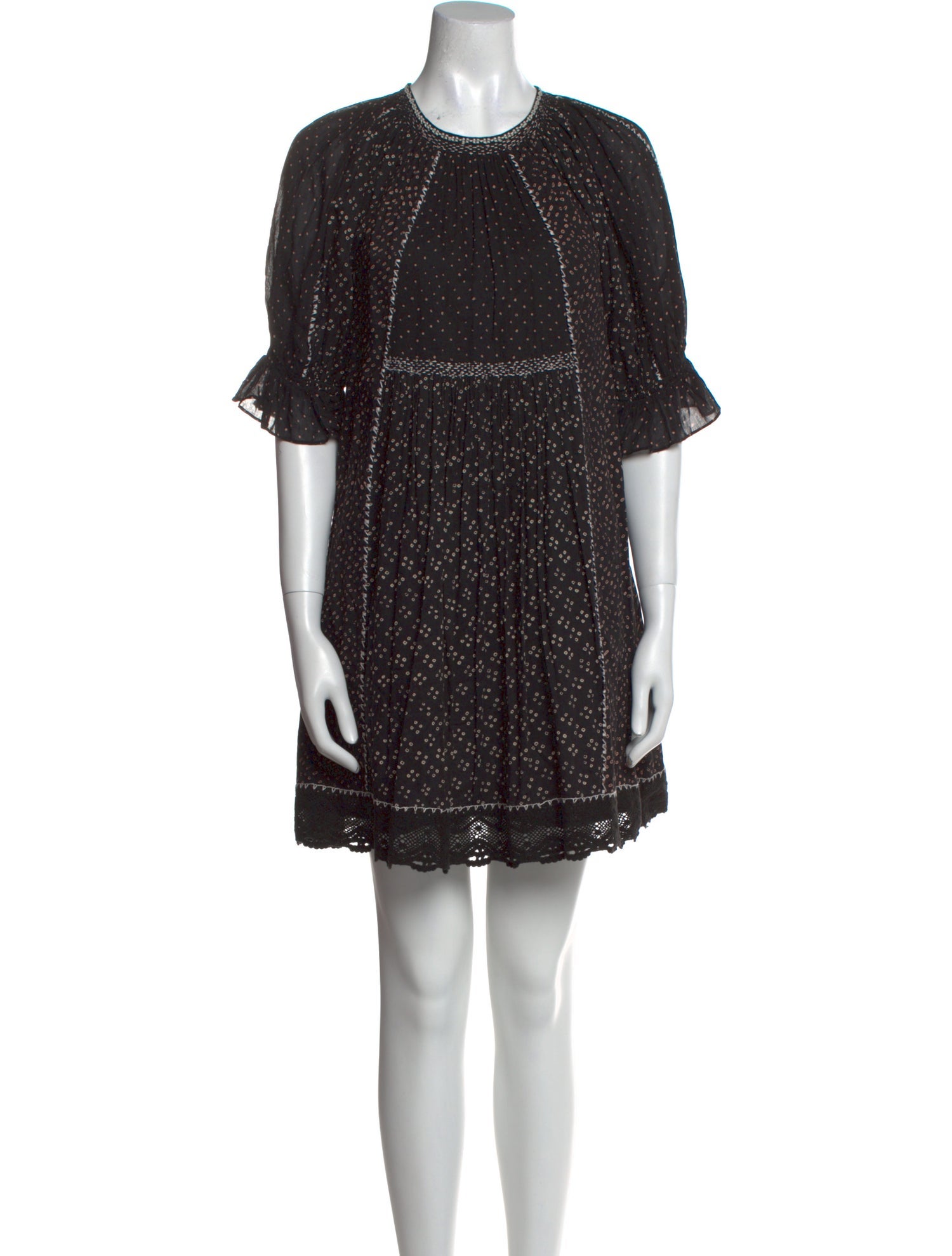 Ulla Johnson Crew Neck Mini Dress