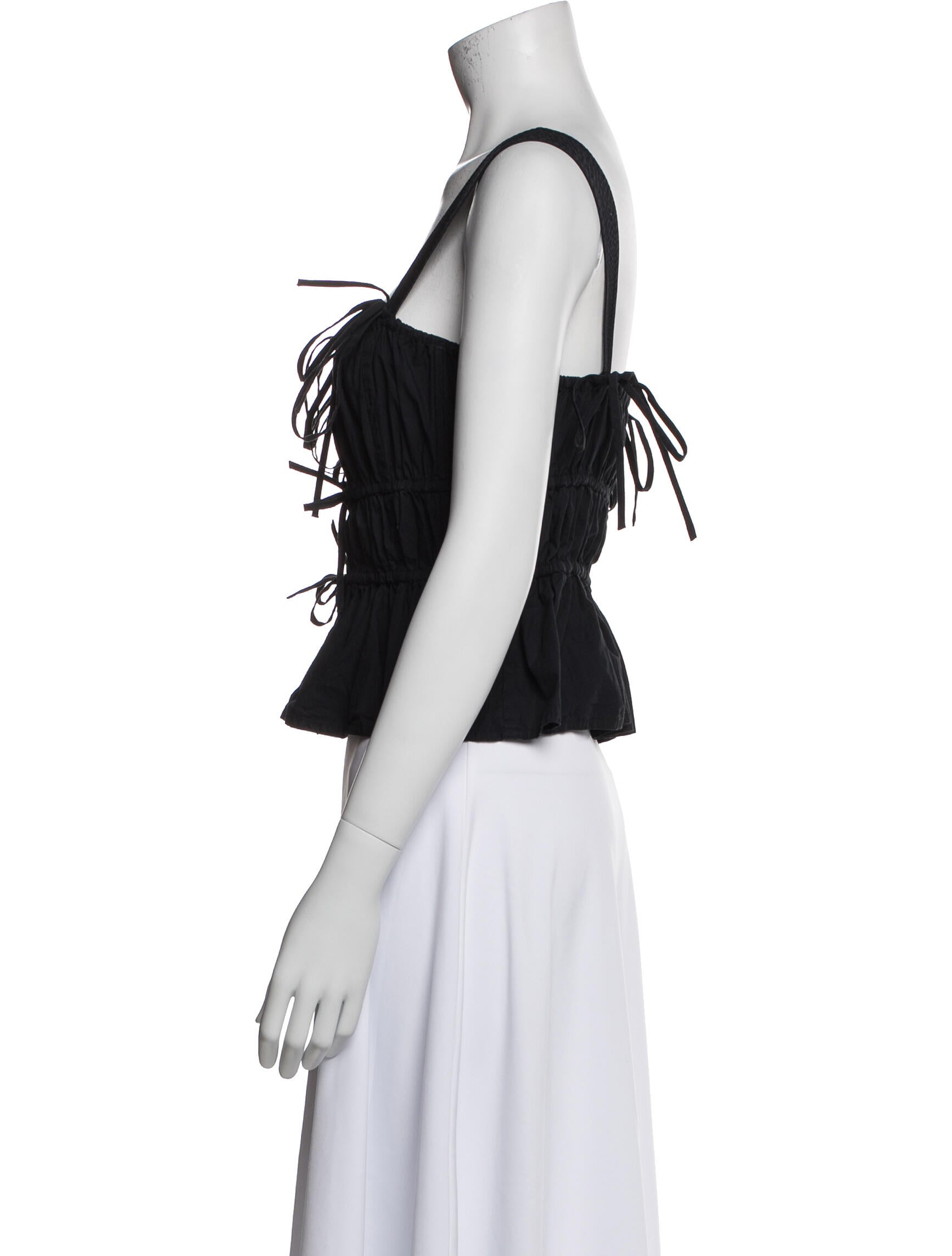 Ulla Johnson Square Neckline Sleeveless Crop Top