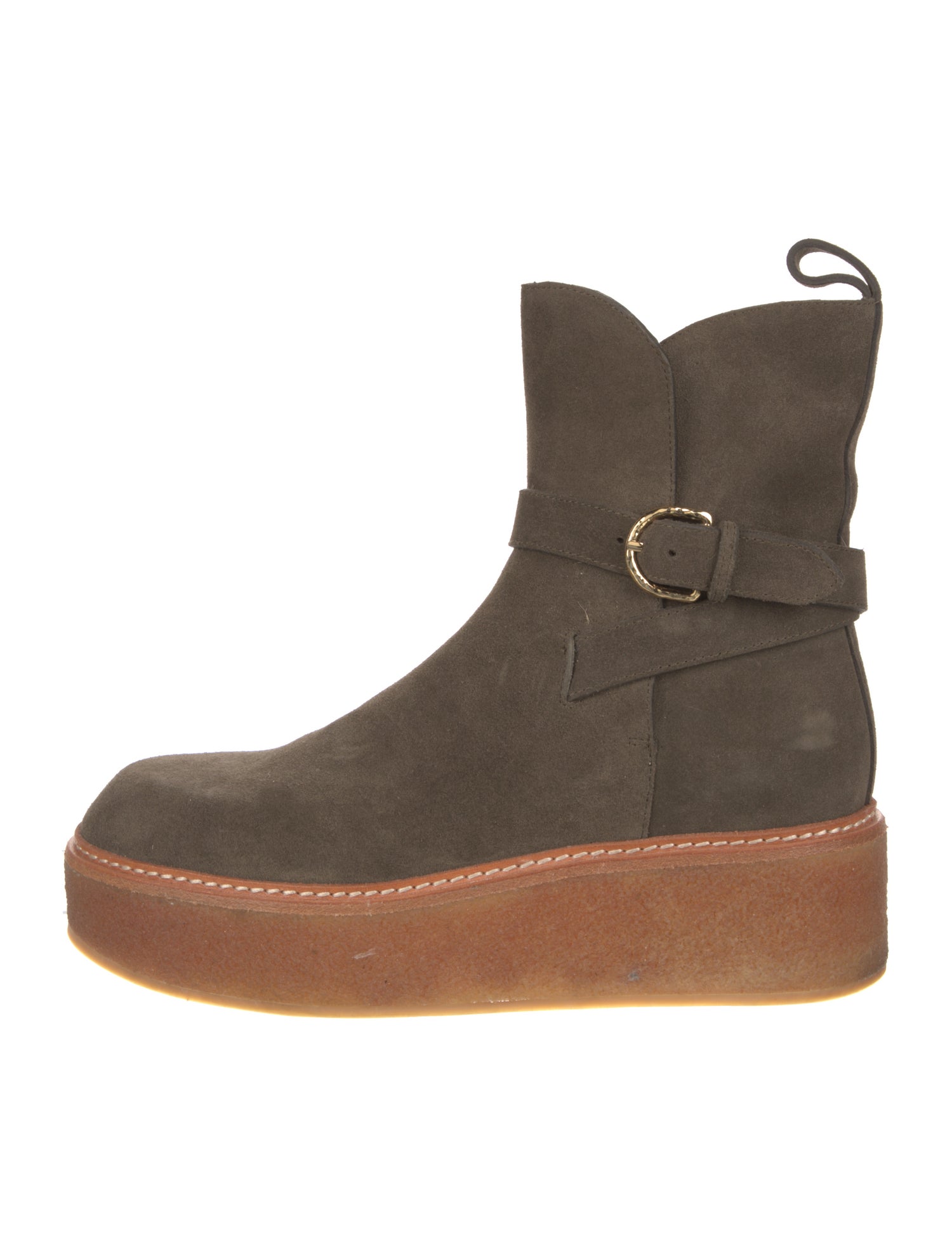 Ulla Johnson Suede Moto Boots