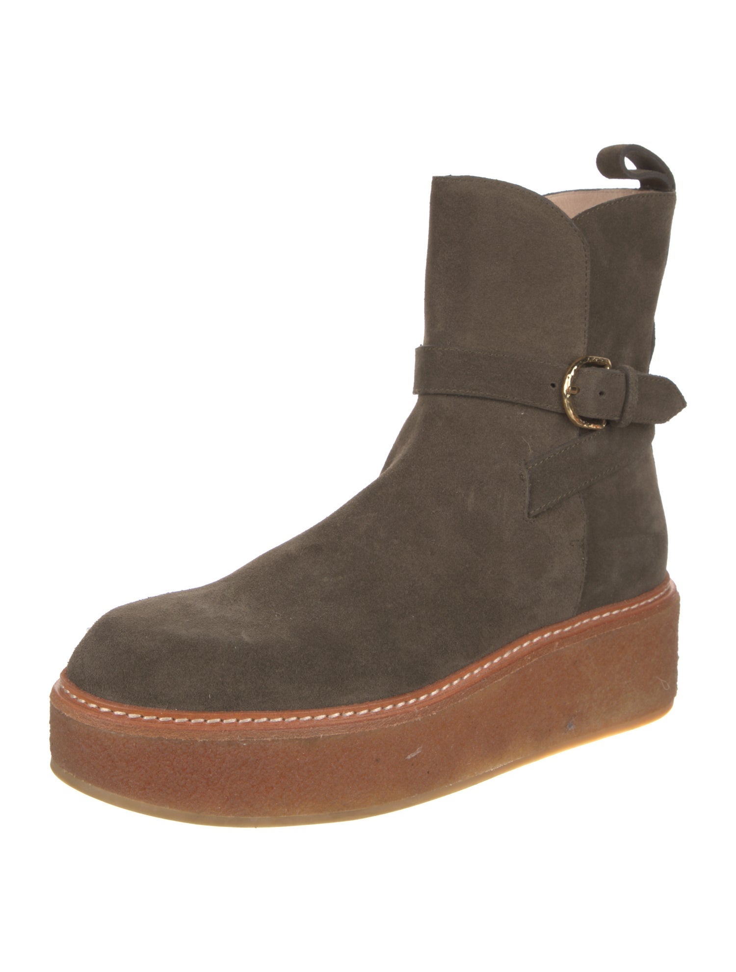 Ulla Johnson Suede Moto Boots