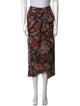 Ulla Johnson Floral Print Midi Length Skirt