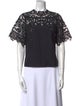 Ulla Johnson Lace Pattern Crew Neck Blouse