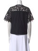 Ulla Johnson Lace Pattern Crew Neck Blouse