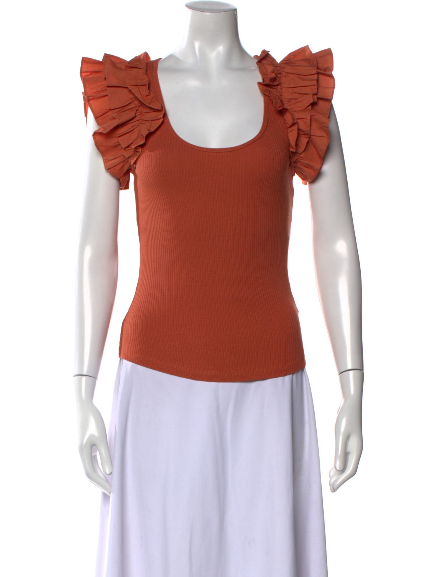 Ulla Johnson Scoop Neck Short Sleeve Top