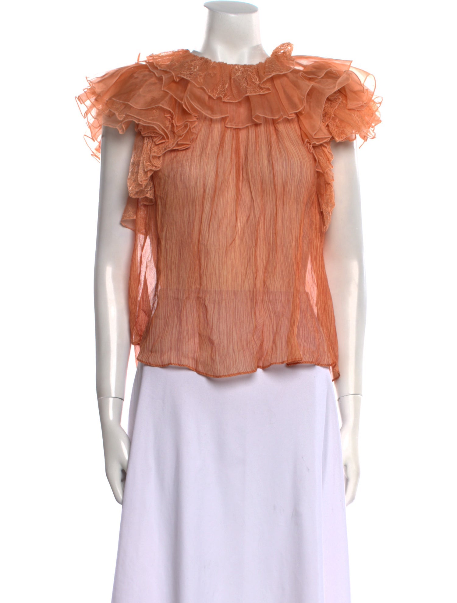 Ulla Johnson Silk Crew Neck Blouse