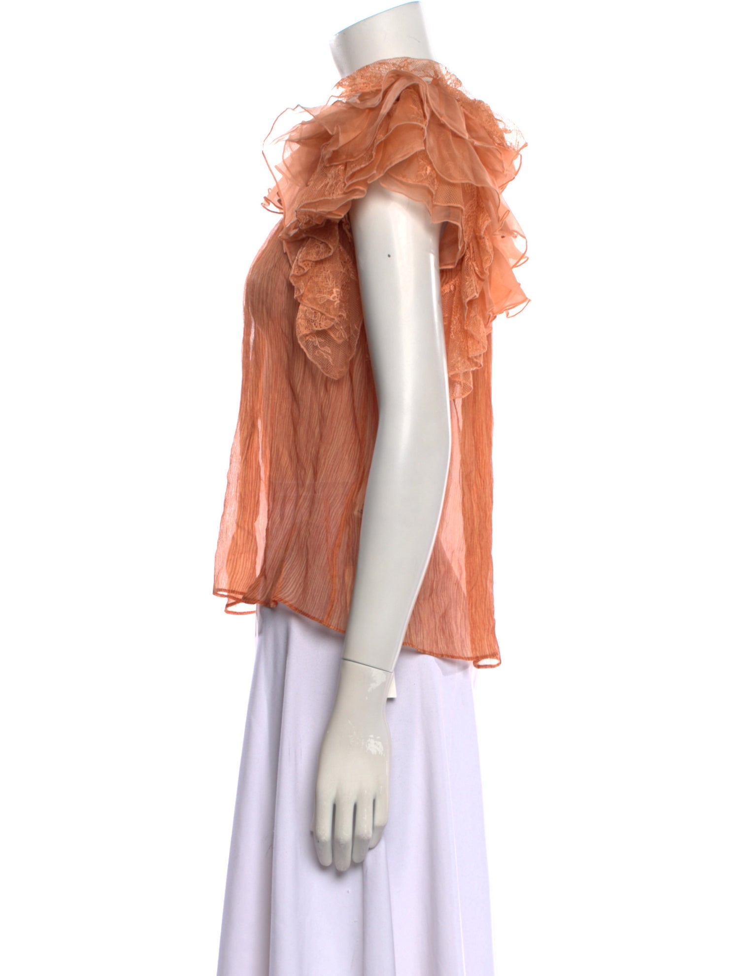 Ulla Johnson Silk Crew Neck Blouse