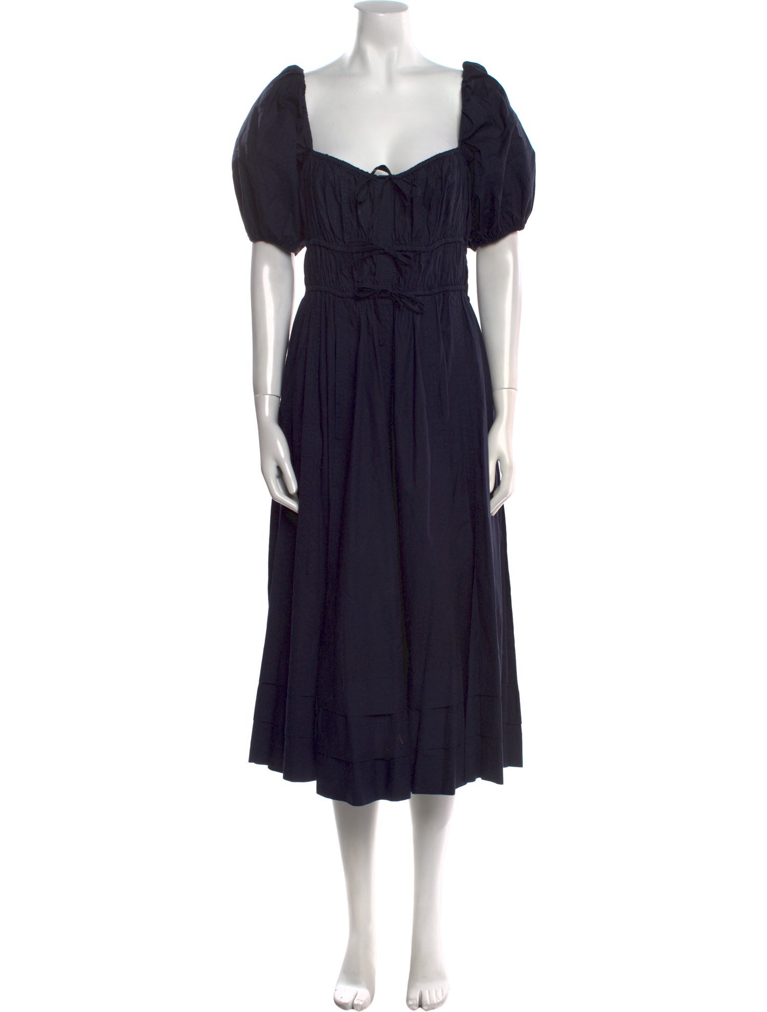 Ulla Johnson Square Neckline Midi Length Dress