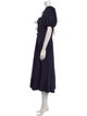 Ulla Johnson Square Neckline Midi Length Dress