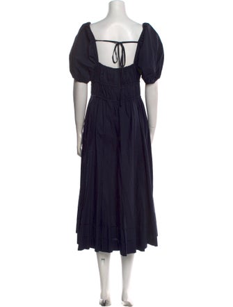 Ulla Johnson Square Neckline Midi Length Dress