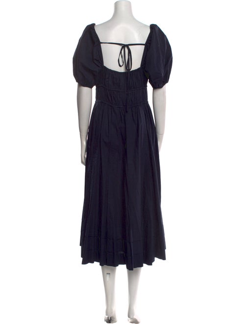 Ulla Johnson Square Neckline Midi Length Dress