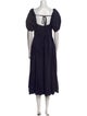 Ulla Johnson Square Neckline Midi Length Dress