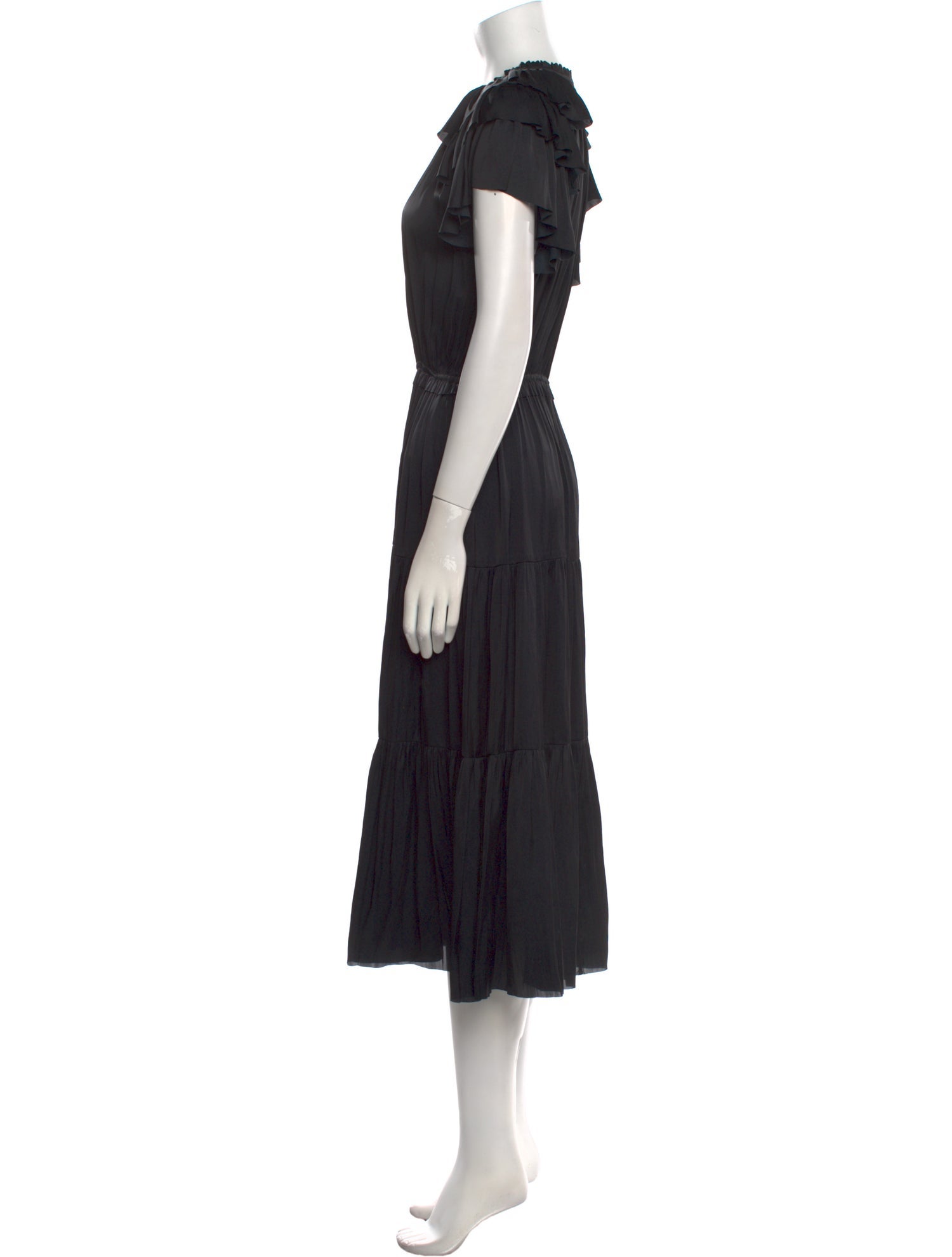 Ulla Johnson Tie Neck Long Dress