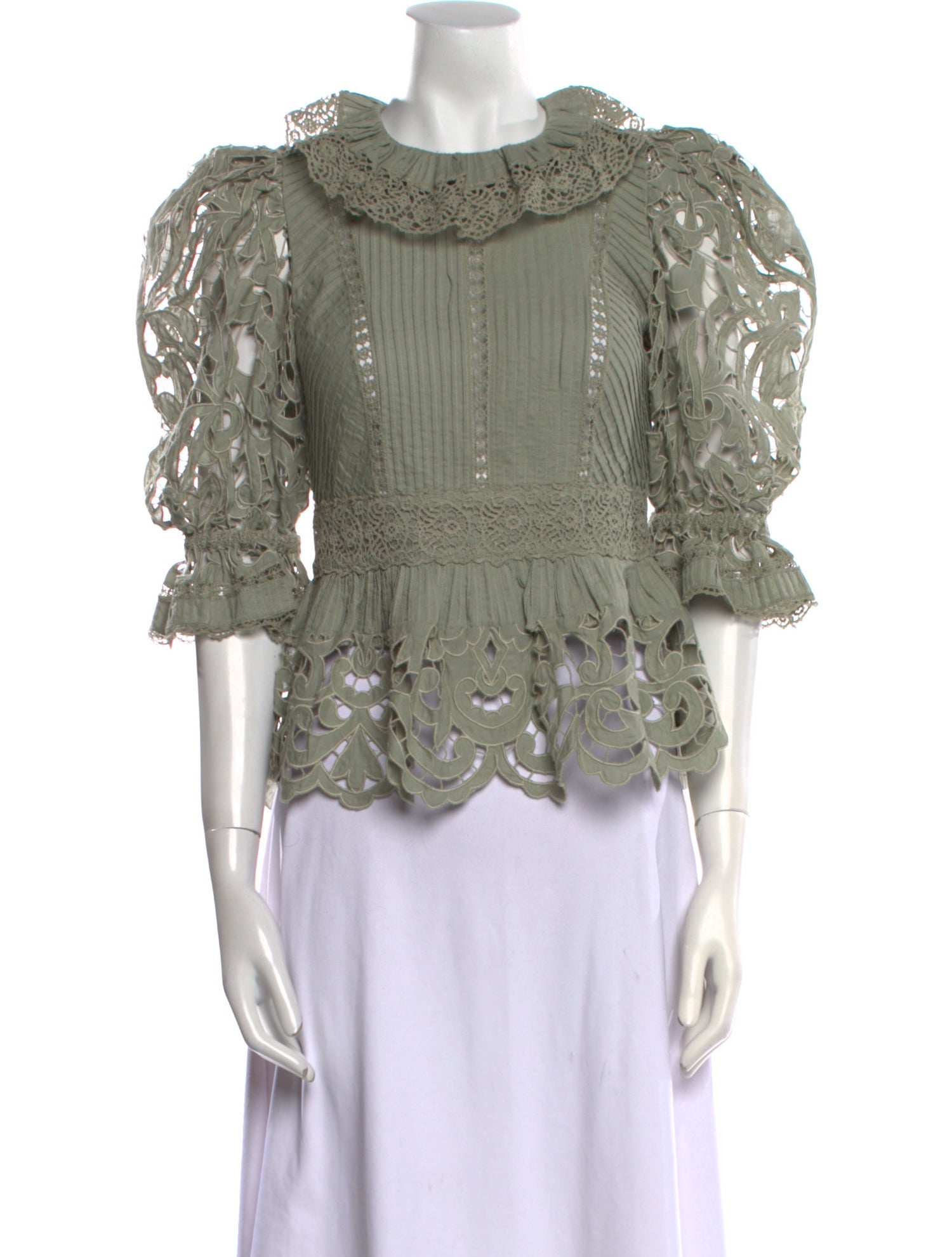 Ulla Johnson Linen Bateau Neckline Blouse