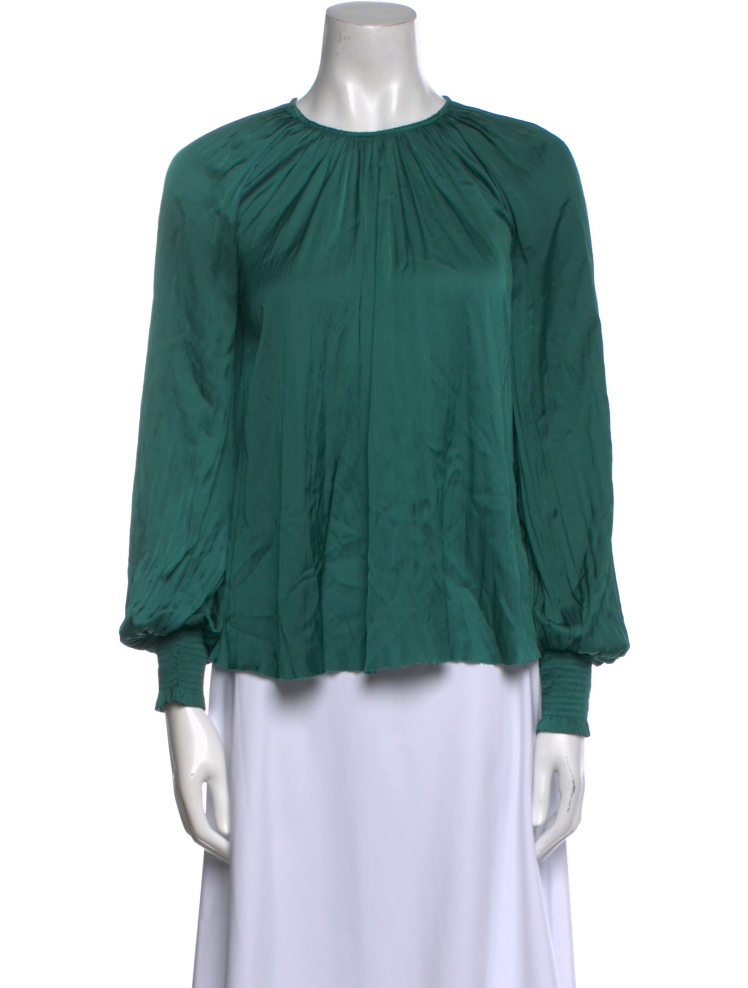 Ulla Johnson Crew Neck Long Sleeve Blouse