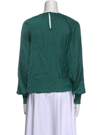 Ulla Johnson Crew Neck Long Sleeve Blouse