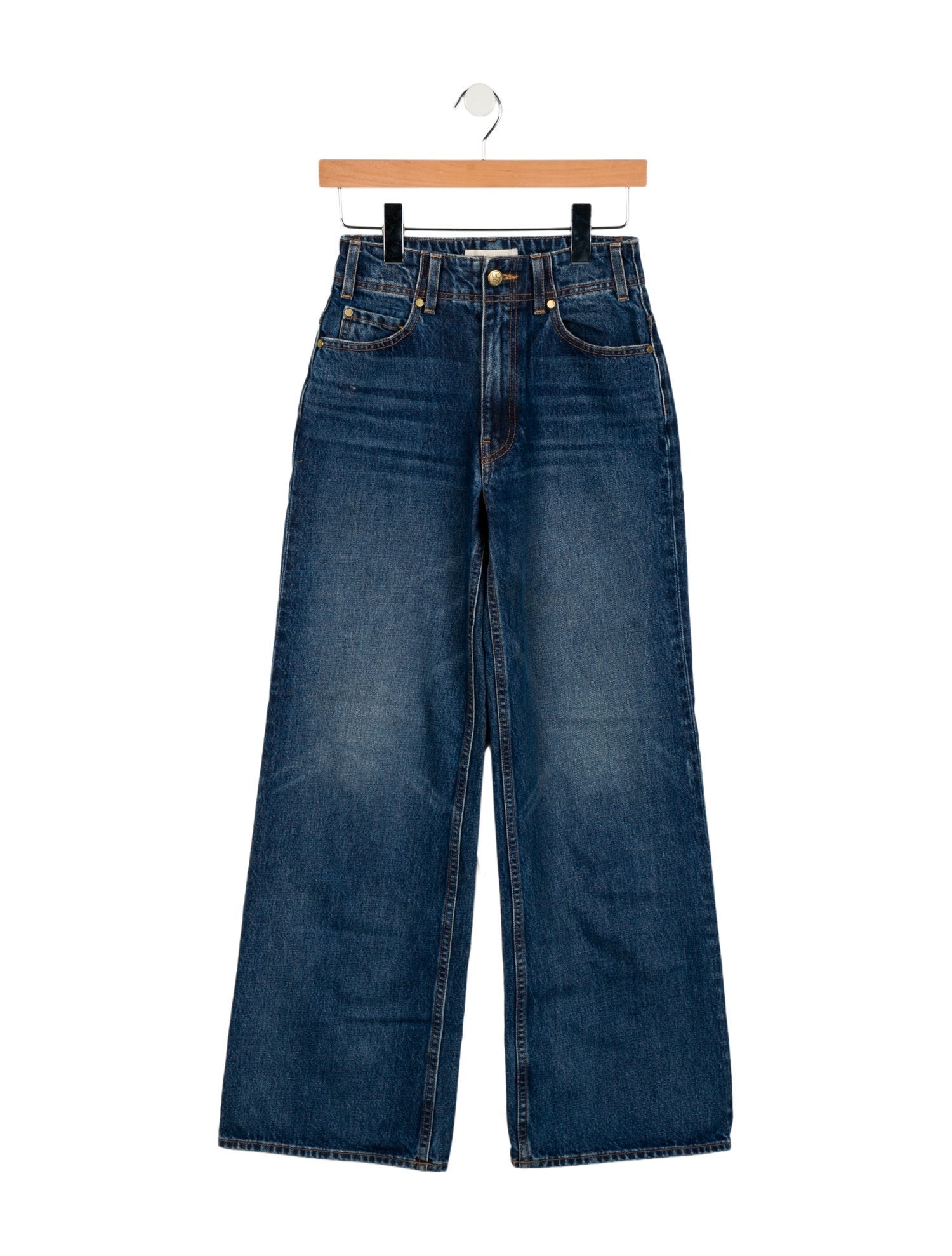 Ulla Johnson Mid-Rise Wide Leg Jeans