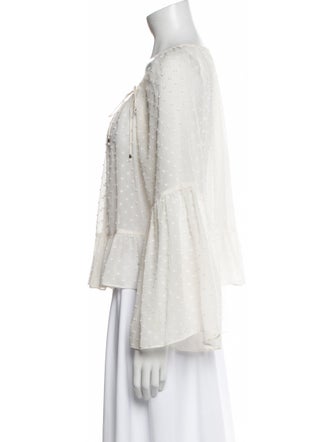 Ulla Johnson Silk Square Neckline Blouse