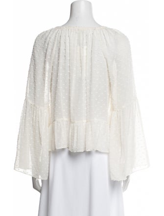 Ulla Johnson Silk Square Neckline Blouse