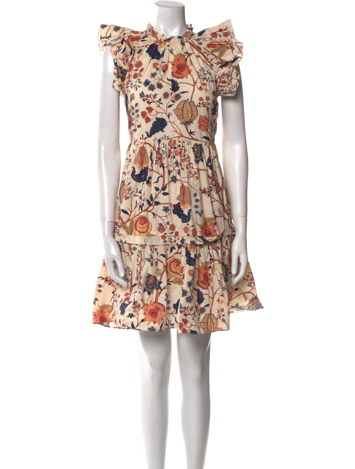 Ulla Johnson Floral Print Knee-Length Dress