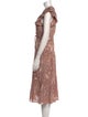 Ulla Johnson Floral Print Midi Length Dress